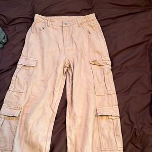 Khaki Cargo Jeans